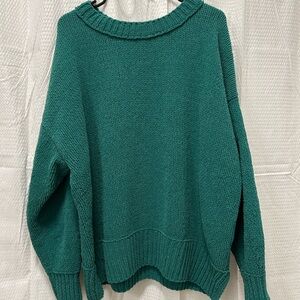 LIKE NEW Aerie Kelly Green Knit Sweater